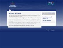 Tablet Screenshot of calculator.farminstitute.org.au